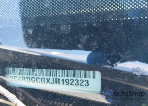 2018 Dodge Grand Caravan Sxt z USA, uszkodzony, nr VIN 2C4RDGCGXJR192323